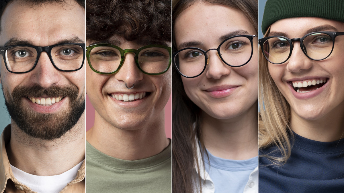 formes de visage différentes pour des lunettes